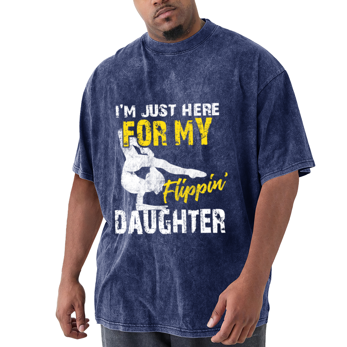 I'm Just Here For My Flippin Daughter Gymnast Quote