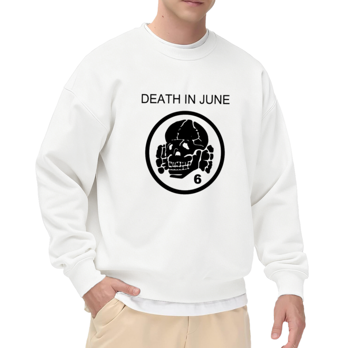 Death In June Neofolk Band Vintage Logo Crewneck Sweatshirt
