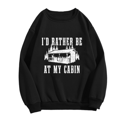 Black Rose Branch Art White Crewneck Sweatshirt, Gothic Floral Minimal Art Graphic Pullover