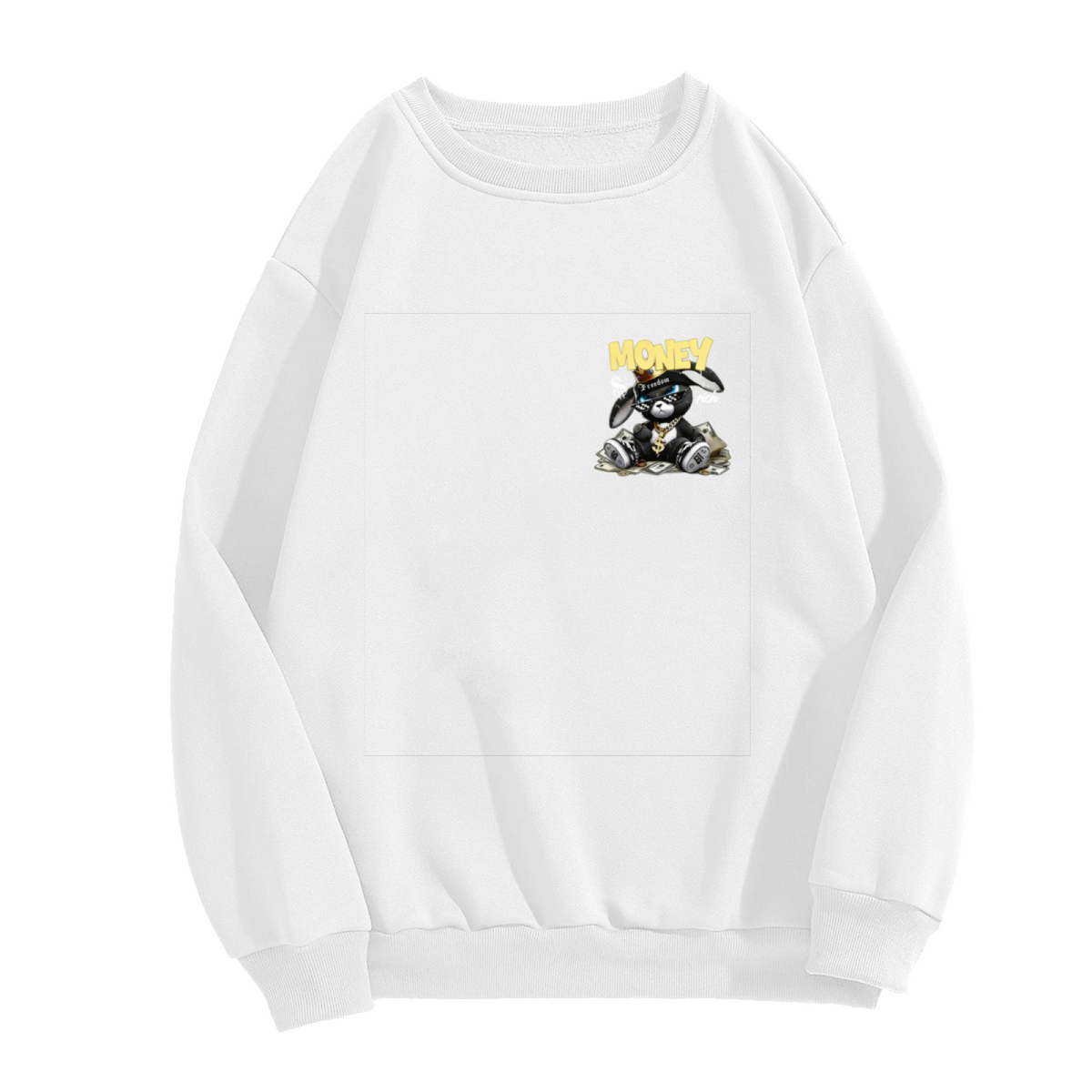 Funny Cat UFO Alien Encounter Crewneck Sweatshirt