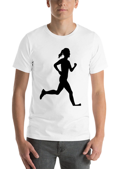 Runner Silhouette Graphic Tee - Black