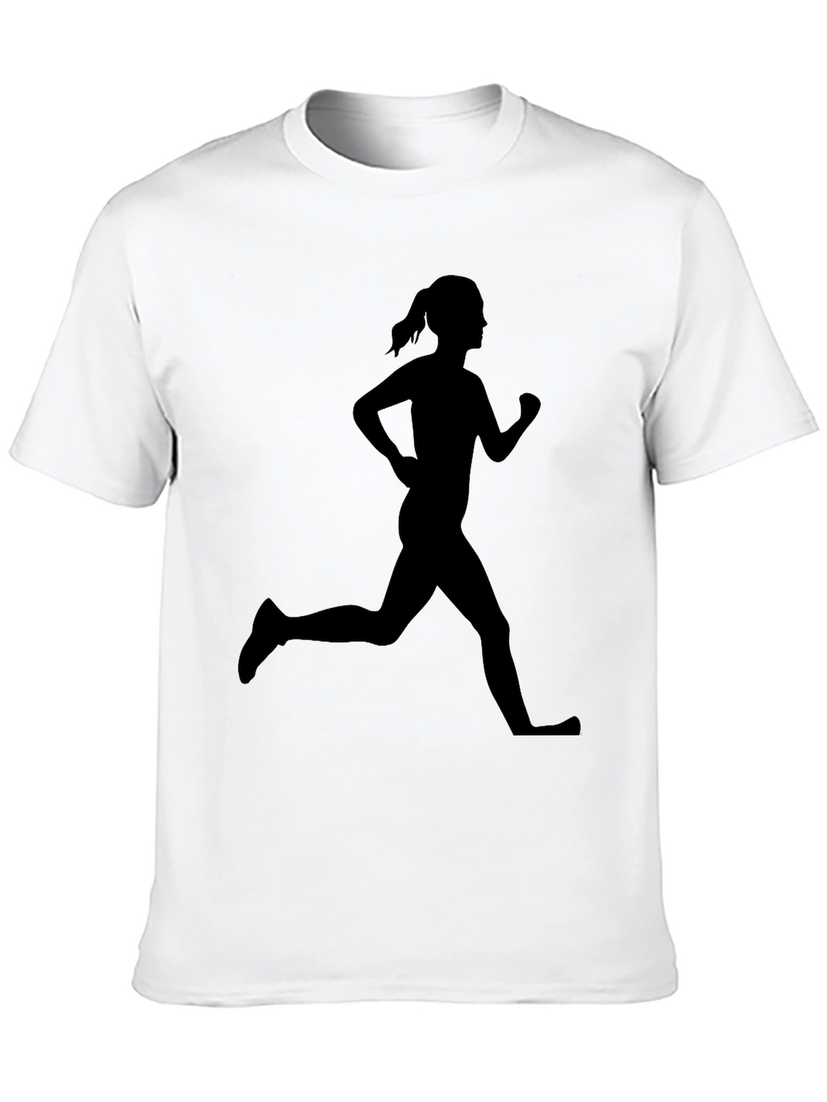 Runner Silhouette Graphic Tee - Black