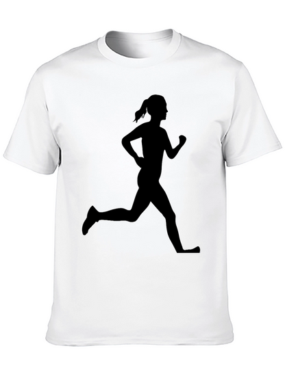 Runner Silhouette Graphic Tee - Black