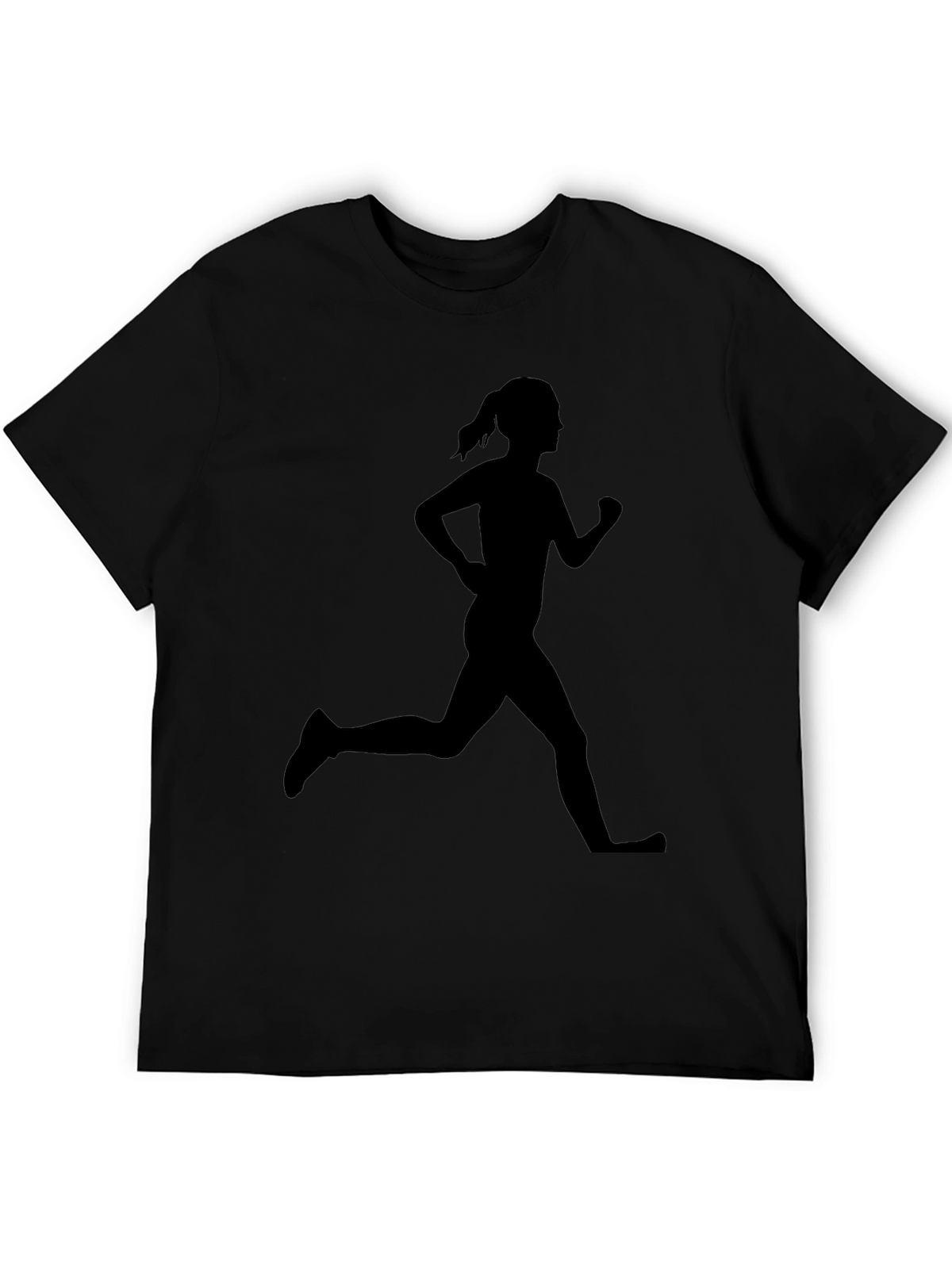Runner Silhouette Graphic Tee - Black