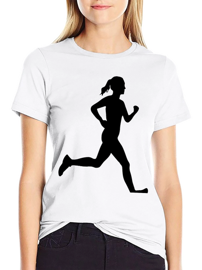 Runner Silhouette Graphic Tee - Black