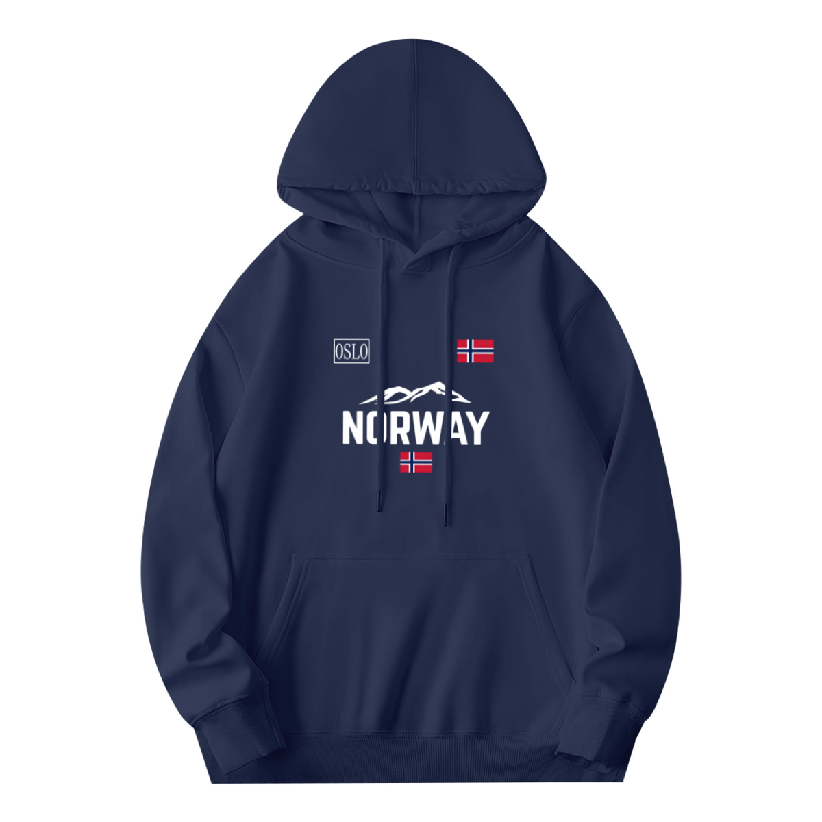 Norway Oslo Mountain Flag Outdoor?Inspired Graphic Hoodie