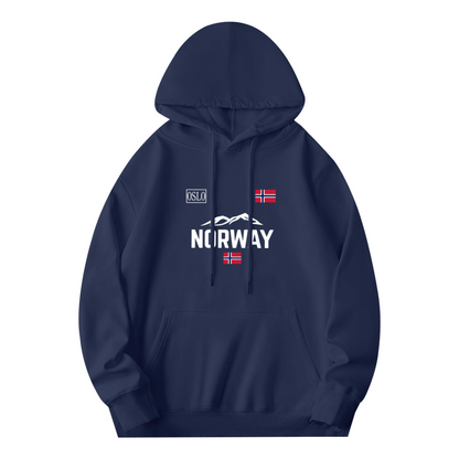 Norway Oslo Mountain Flag Outdoor?Inspired Graphic Hoodie