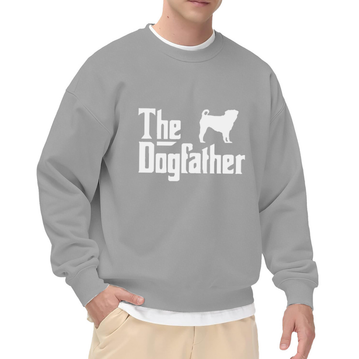 The Dogfather Dog Lover Funny Quote Crewneck Sweatshirt