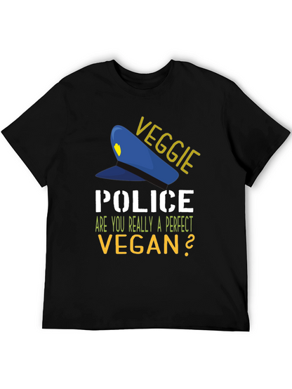 Veggie Police Vegan T-Shirt - Perfect Vegan Question
