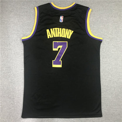 Men's Los Angeles Lakers Carmelo Anthony Black 2020/21 Swingman Player Jerseys