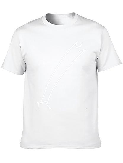Comet Tail Graphic Tee - Black Cotton Casual T-Shirt