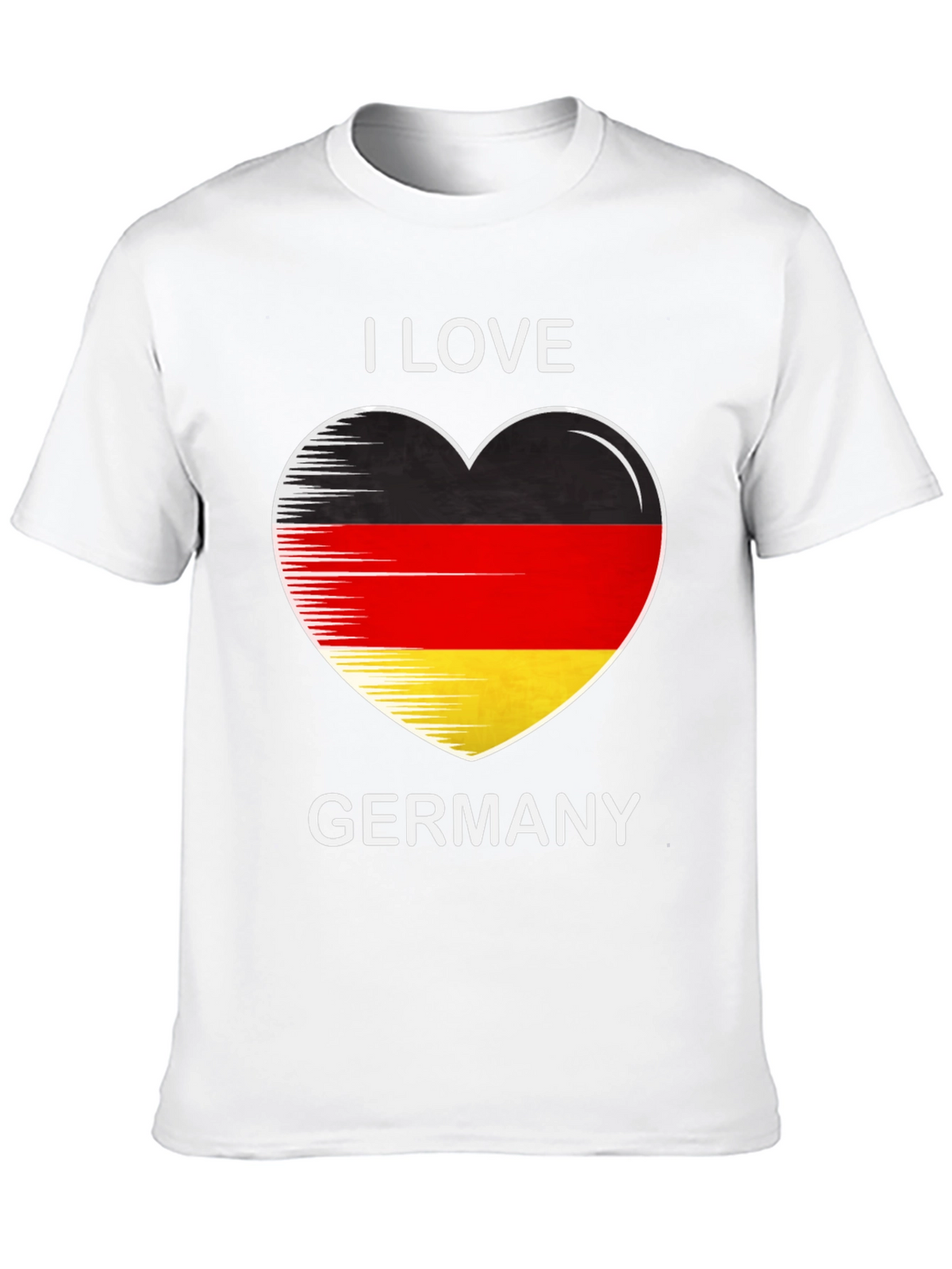 I Love Germany Heart Flag Graphic Tee