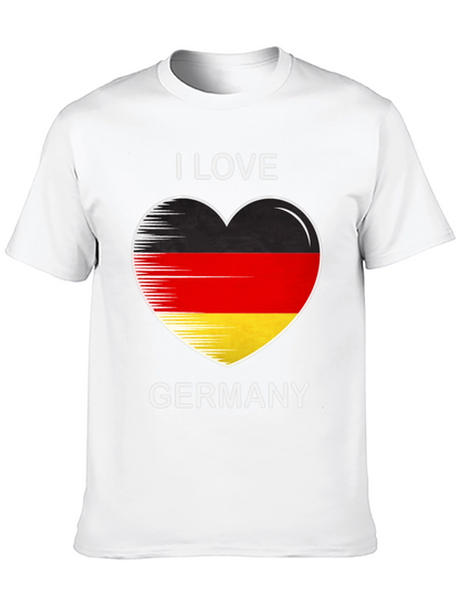 I Love Germany Heart Flag Graphic Tee