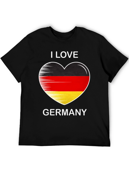 I Love Germany Heart Flag Graphic Tee