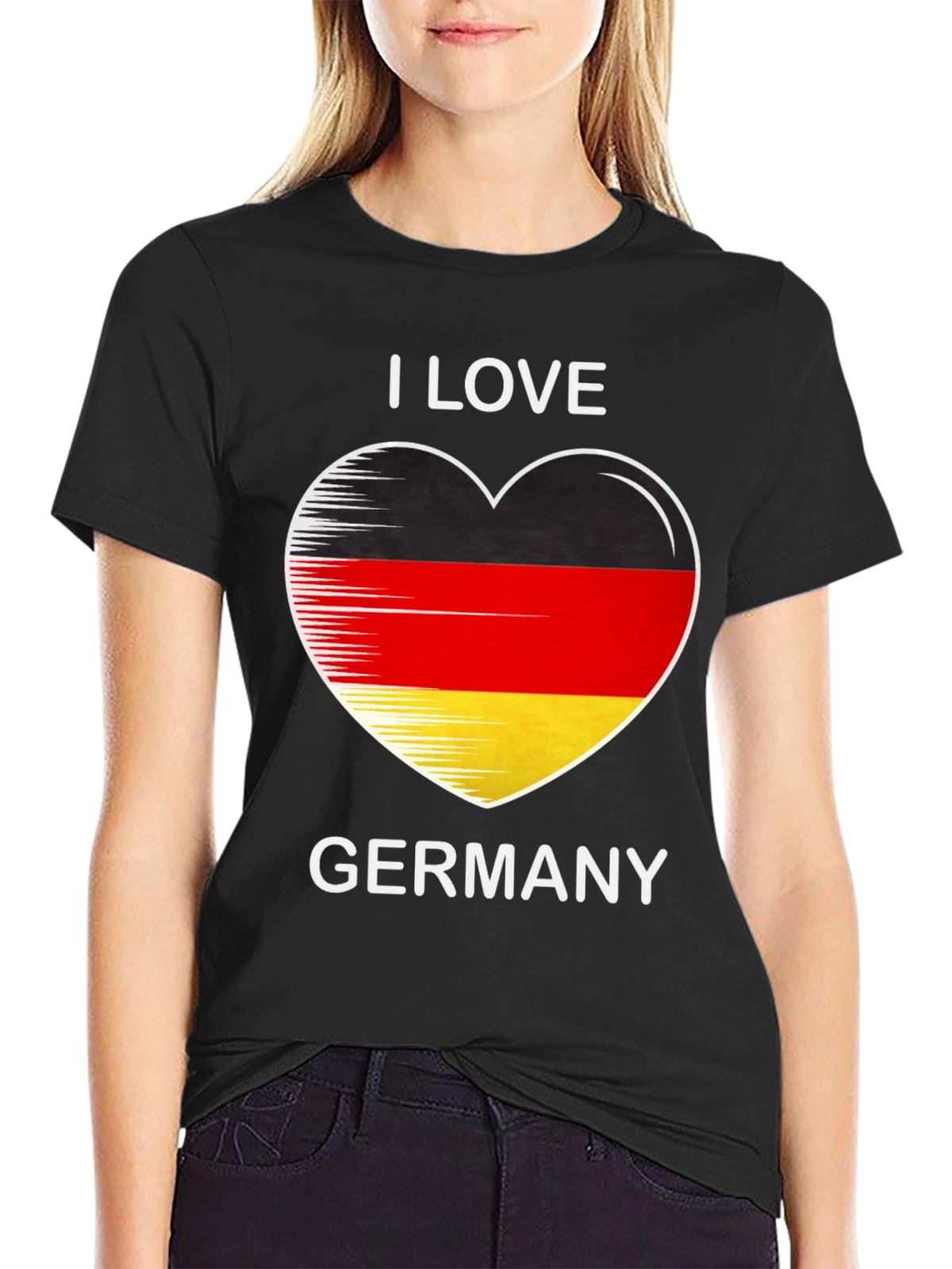 I Love Germany Heart Flag Graphic Tee