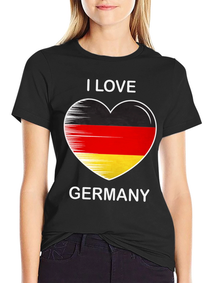 I Love Germany Heart Flag Graphic Tee