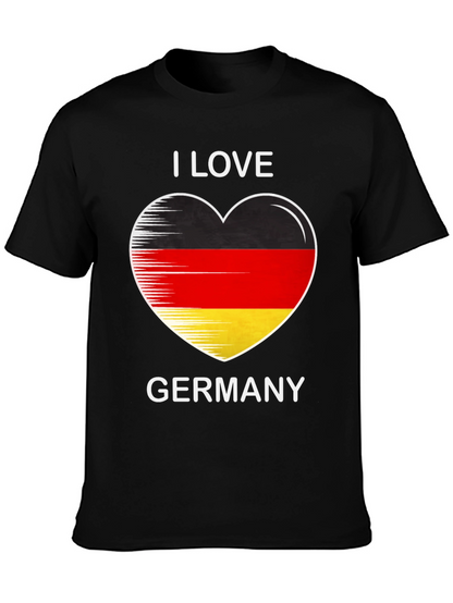 I Love Germany Heart Flag Graphic Tee