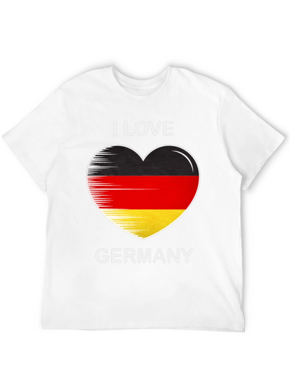 I Love Germany Heart Flag Graphic Tee
