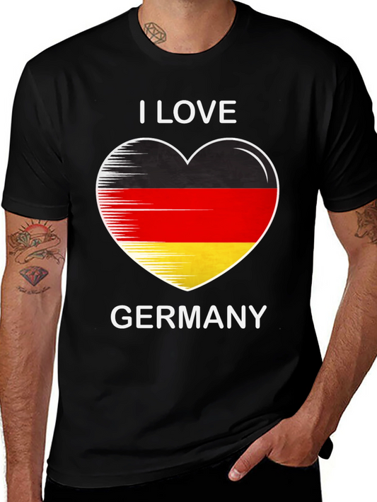 I Love Germany Heart Flag Graphic Tee