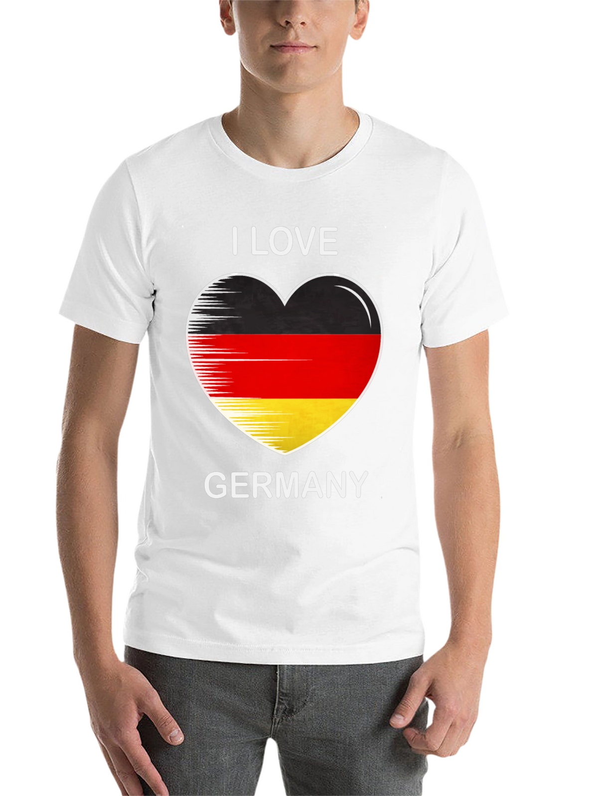 I Love Germany Heart Flag Graphic Tee