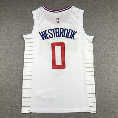Men's LA Clippers Russell Westbrook Nike White 2022/23 Swingman Jerseys - Association Edition