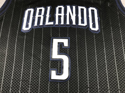 Men's Orlando Magic Paolo Banchero #5 Black 2022/23 Swingman Jerseys - City Edition
