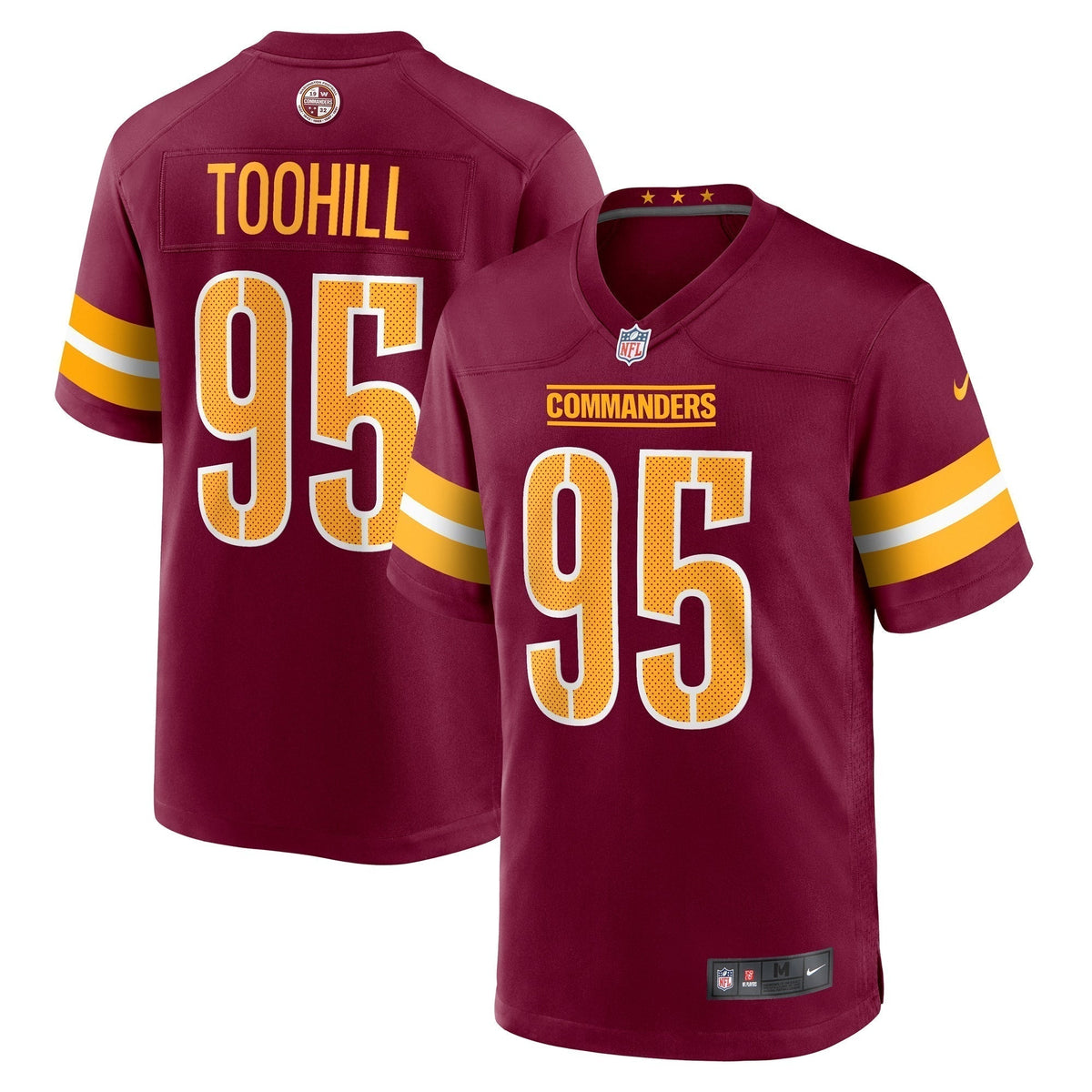 Casey Toohill Washington Commanders Nike  Game Jersey -  Burgundy