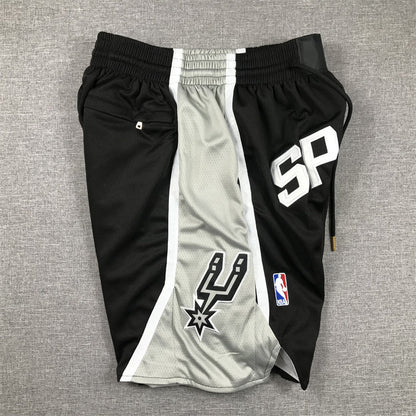 Men's San Antonio Spurs Black Pocket Shorts1