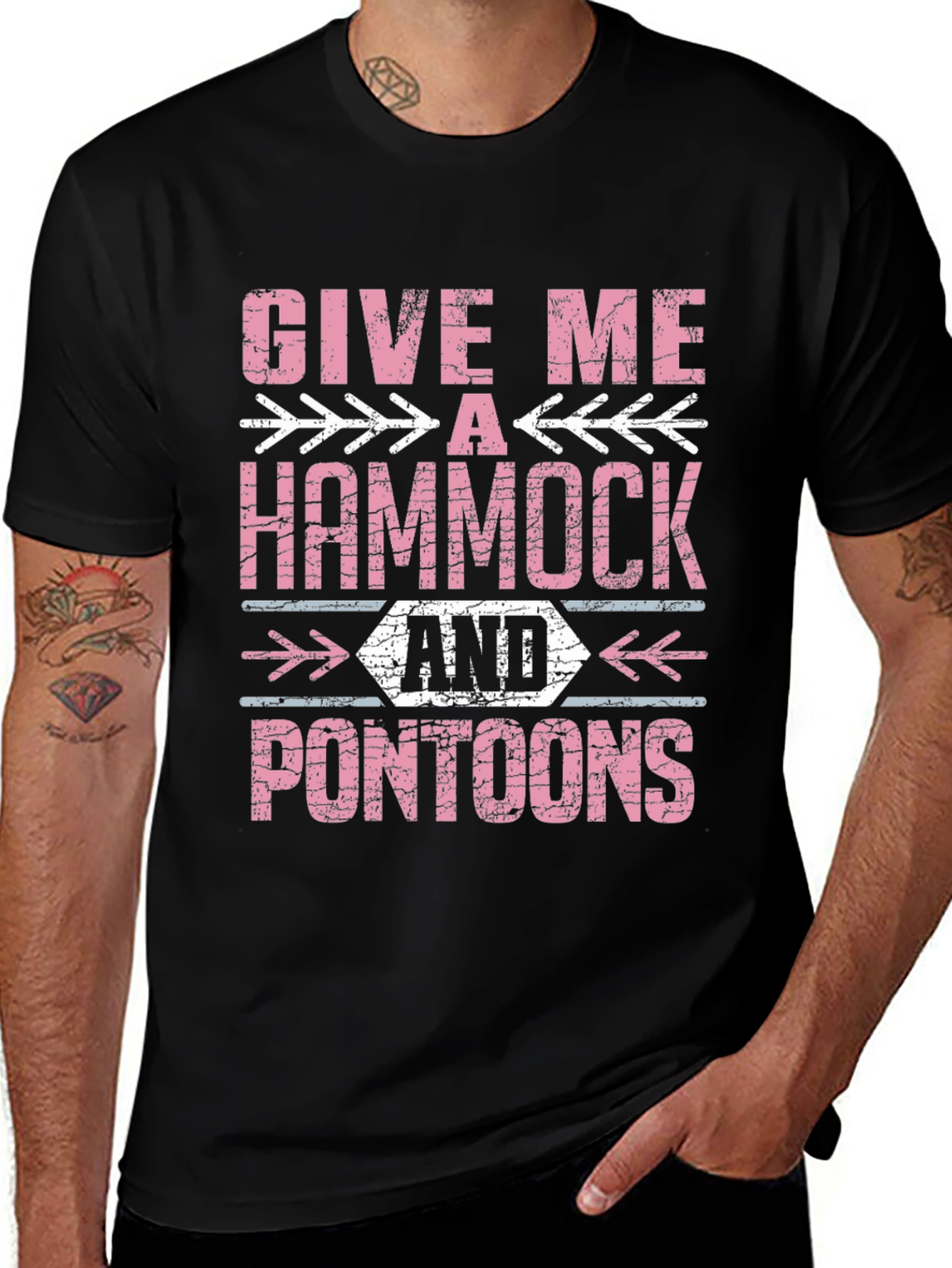 Hammock and Pontoons Graphic Tee - Summer Ready