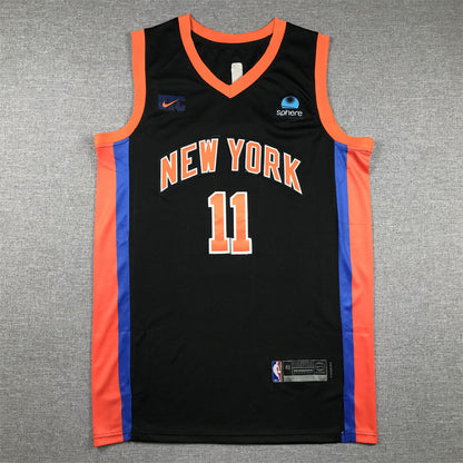 Men's New York Knicks Jalen Brunson #11 Black 2022/23 Swingman Jerseys - City Edition
