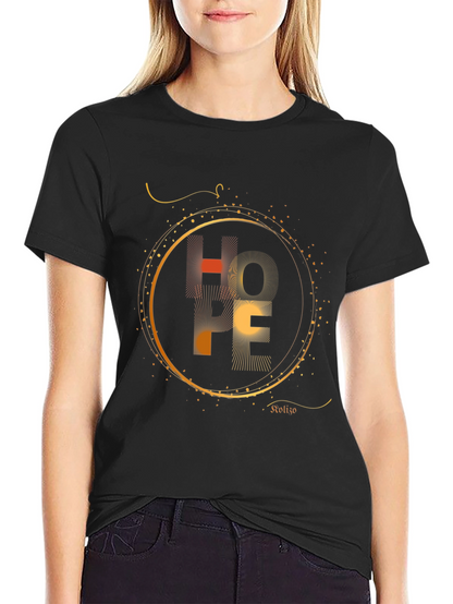 HOPE Graphic Print Black T-Shirt