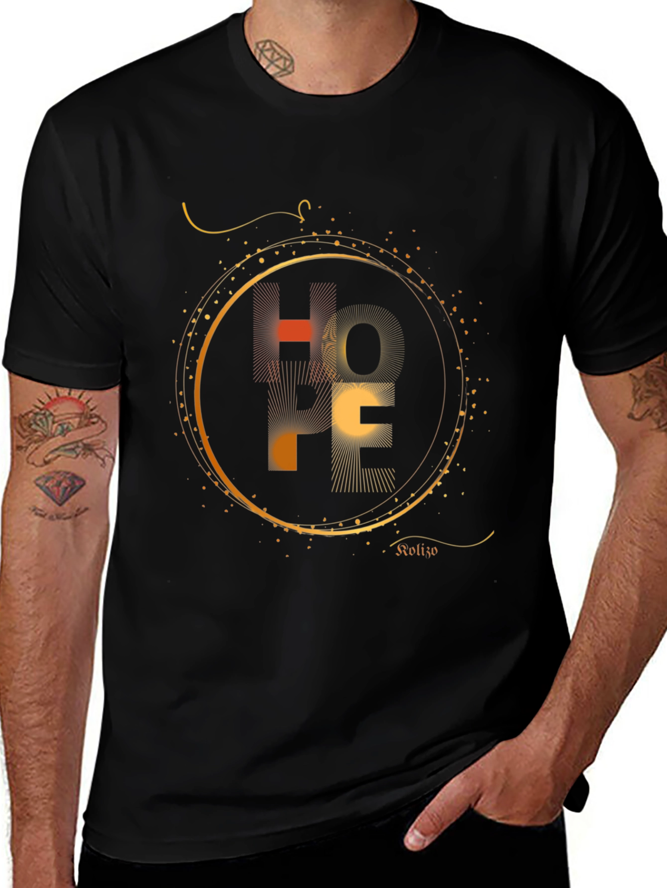 HOPE Graphic Print Black T-Shirt