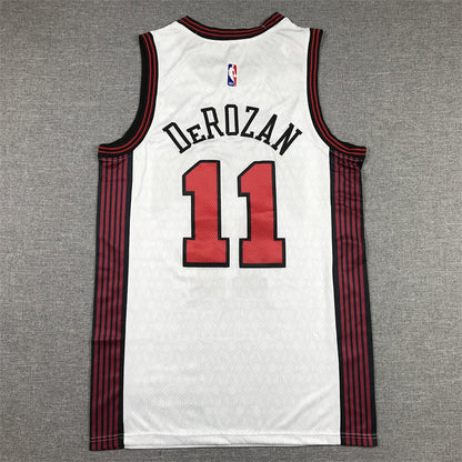 Men's Chicago Bulls DeMar DeRozan #11 White 2022/23 Swingman Jerseys - City Edition