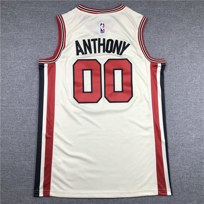 Men's Portland Trail Blazers Carmelo Anthony White Swingman Jerseys City Edition