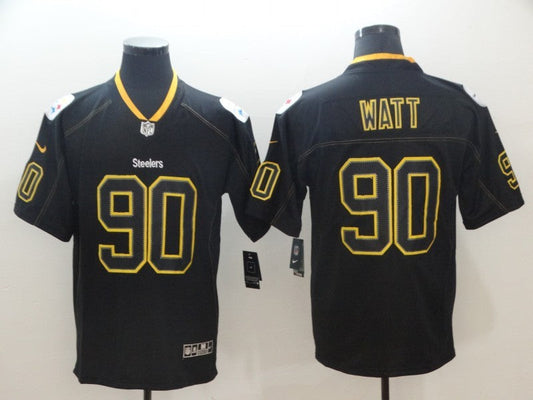 Men's Pittsburgh Steelers T.J. Watt #90 Black Alternate Game Jerseys