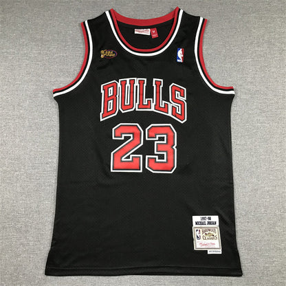 Men's Chicago Bulls Michael Jordan Black 1997-98 Hardwood Classics Player Jerseys