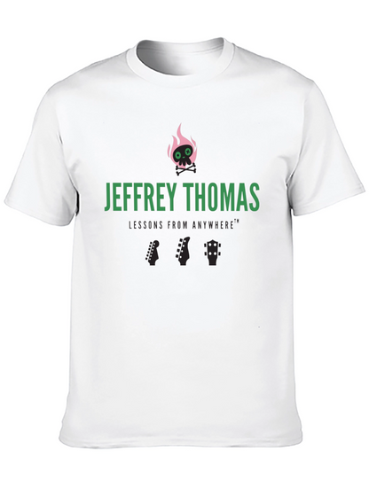 Jeffrey Thomas Skull Flames Graphic Tee