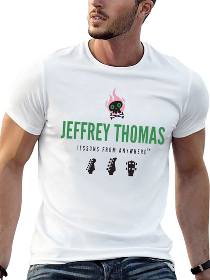 Jeffrey Thomas Skull Flames Graphic Tee