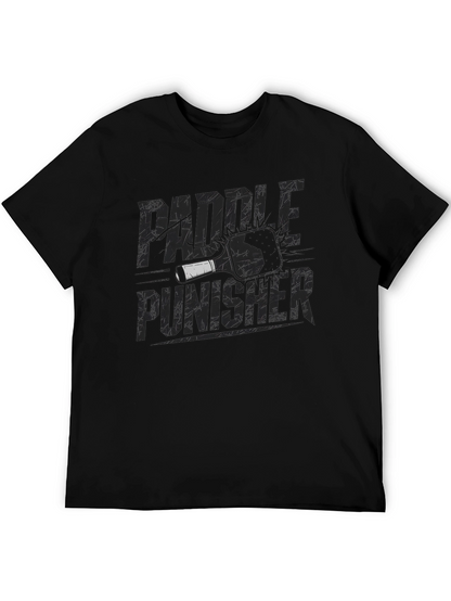 Paddle Punisher Graphic Tee - Black Cotton