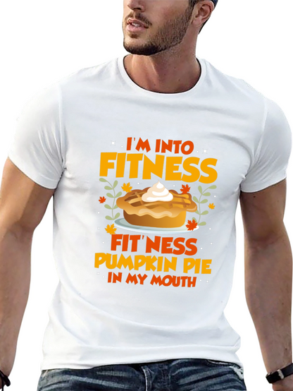 Fitness Pumpkin Pie Graphic T-Shirt