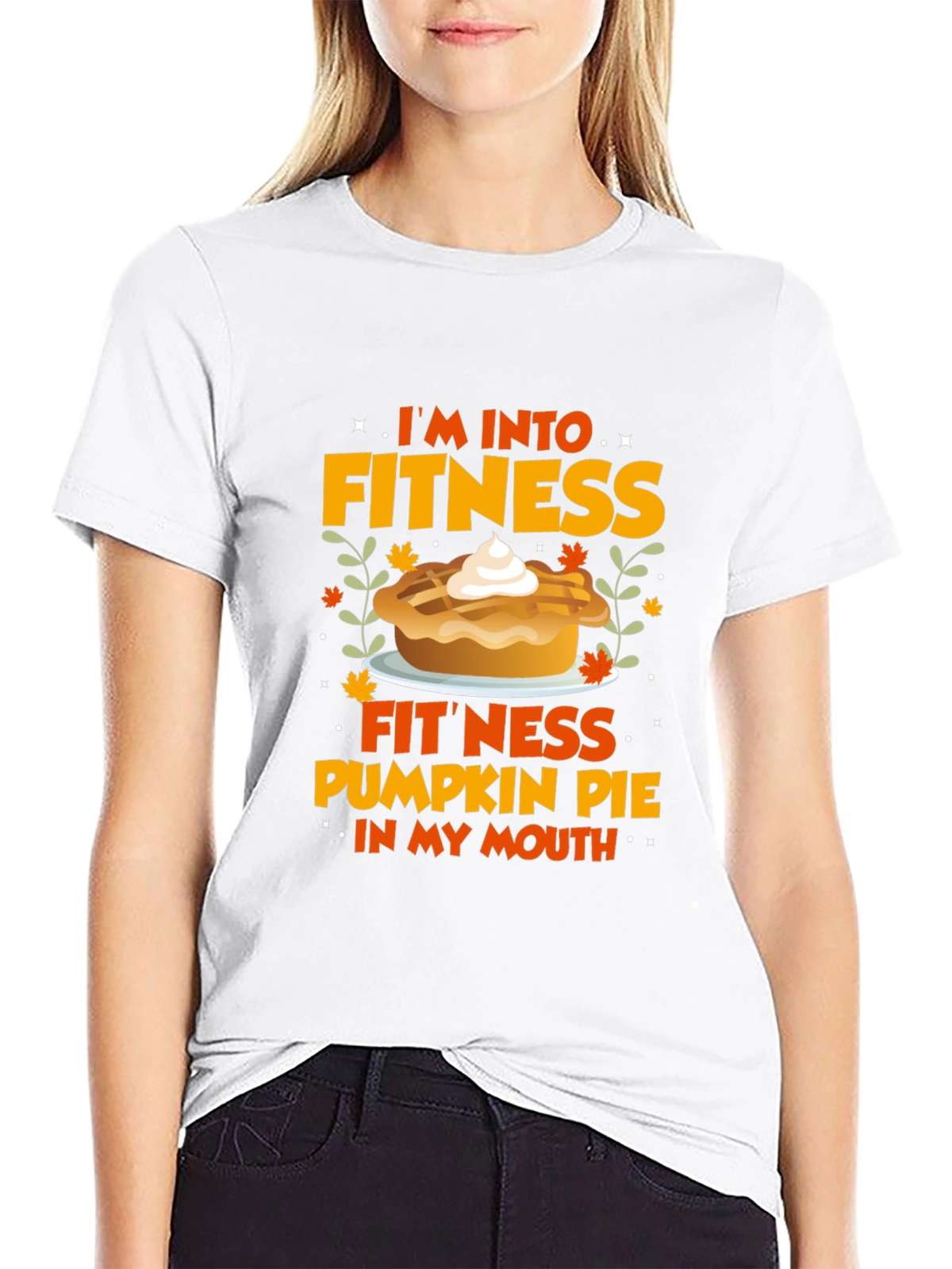 Fitness Pumpkin Pie Graphic T-Shirt