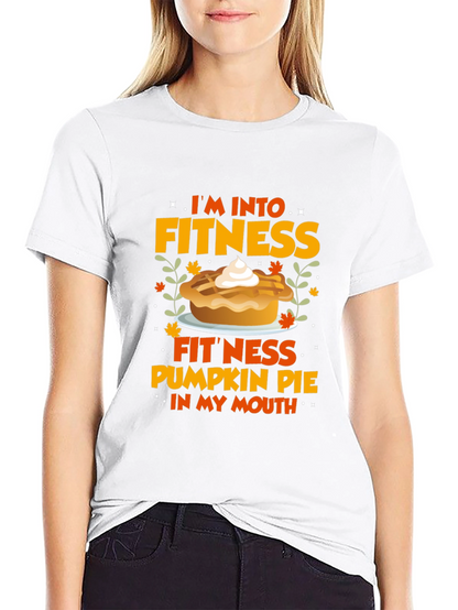 Fitness Pumpkin Pie Graphic T-Shirt