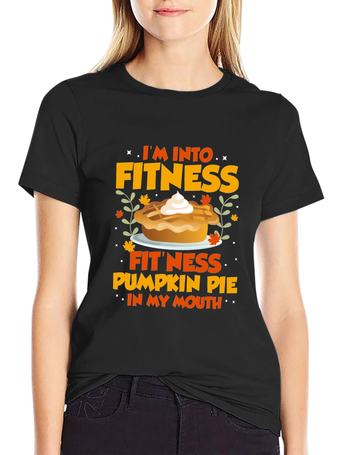 Fitness Pumpkin Pie Graphic T-Shirt