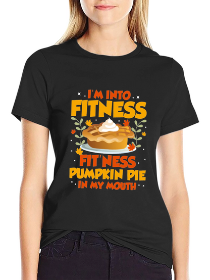 Fitness Pumpkin Pie Graphic T-Shirt