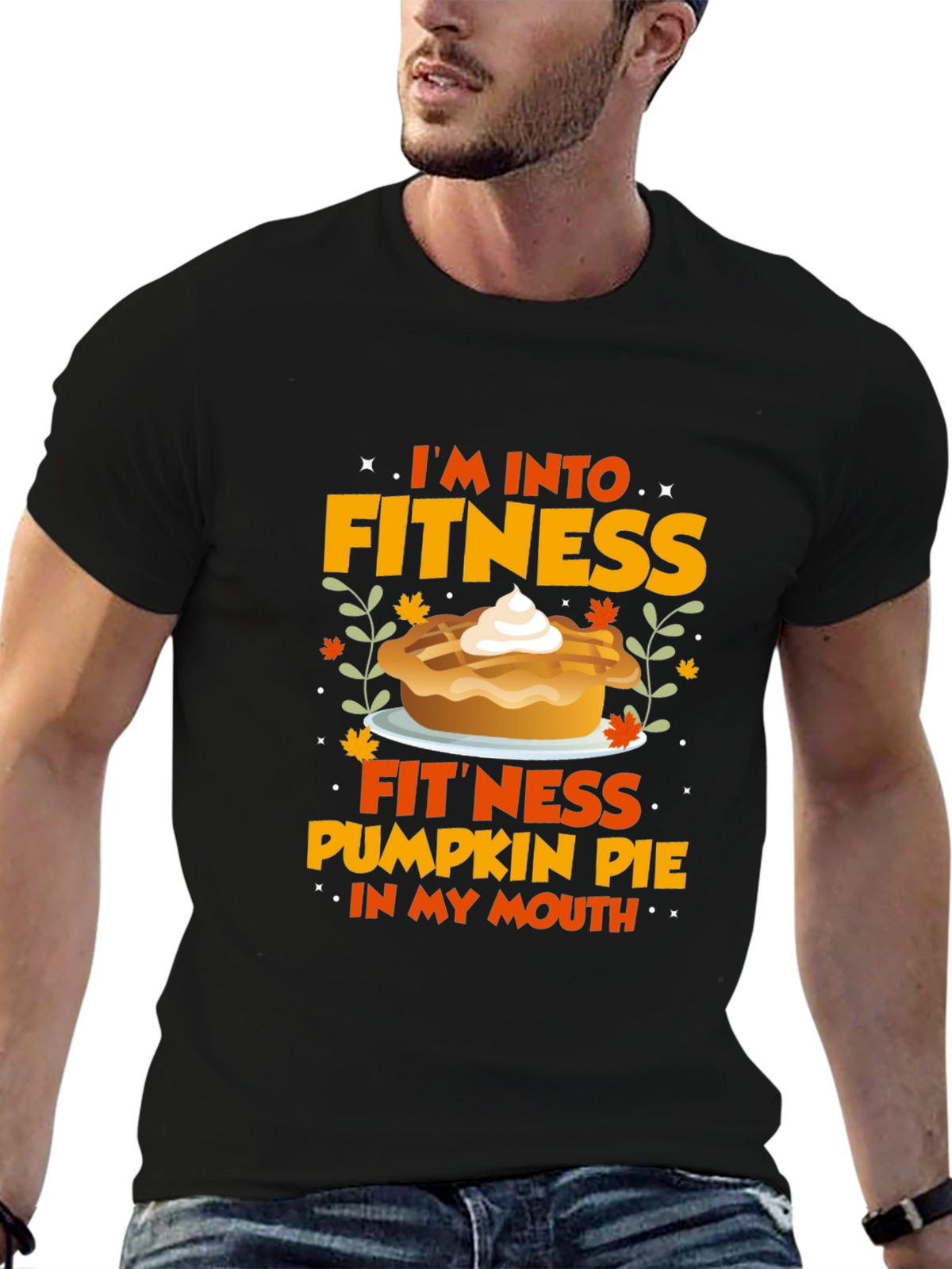 Fitness Pumpkin Pie Graphic T-Shirt