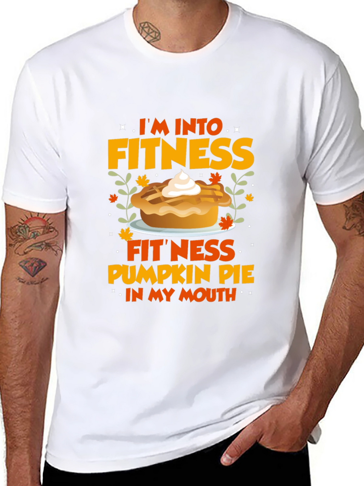 Fitness Pumpkin Pie Graphic T-Shirt