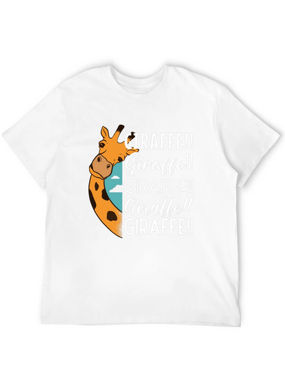 Giraffe Graphic Black T-Shirt