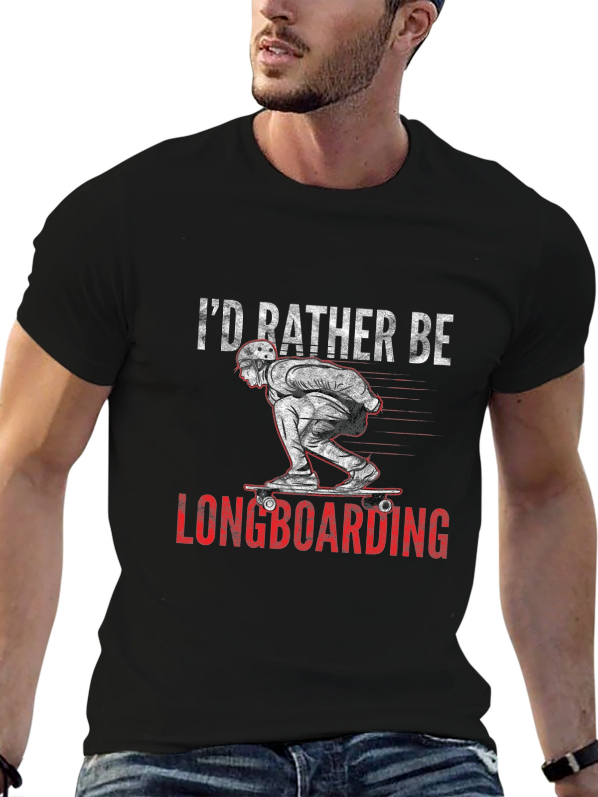 Longboarding T-Shirt - Id Rather Be