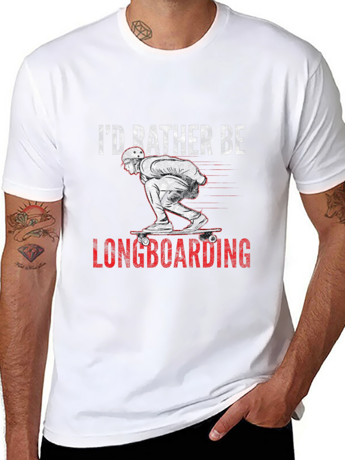 Longboarding T-Shirt - Id Rather Be