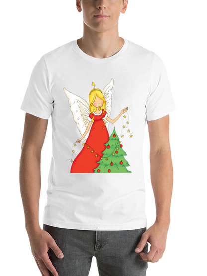 Festive Christmas Angel Graphic Tee